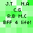 Pixelated green and white displays repeated text strings with varying background shades across two identical sections