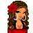 Pixel art contact sheet showing a cartoon woman with tears, red dress, flower in hair, and text fragments "i'll take you to the Candy" and "Shop *whoa*" across multiple frames.