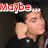 Animated sequence showing a person in black clothing with hand near ear, red text changing from 'Maybe...' to 'Maybe it's worth it...'