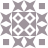 Static pixel art composition with central square containing four white circular patterns on gray background, surrounded by eight corner and edge elements.