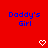 Red background with blue text 'Daddy's Girl' repeated across multiple and , featuring white heart and downward arrow symbols