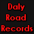 Pixelated graphic with red and white text on black background, featuring "Daily Road Records" and "Drop & Brew" alongside stylized 'DR' letters.
