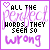 Two side-by-side pixelated with white backgrounds and purple borders display identical text and symbols, differing only in the heart symbol's fill state