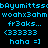 A static digital image displays repeated text in cyan on a black background, arranged in three horizontal with identical content across all
