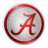 Circular icon with a thick maroon border enclosing a light gray background and a large maroon letter A in the center.