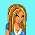 Pixelated cartoon character icon with blue background and text label "Katie" in bottom-right corner.