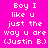 Pixelated text on a bright pink background with alternating light purple highlights