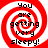 Red and white spiral background with black text reading 'You are getting very sleepy!' in four identical arranged in a