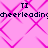 Pixelated pink background with repeating diamond patterns and dark blue text reading "cheerleading" and "TI" in multiple positions.