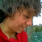 Pixelated image of a person with short curly hair in red clothing, next to white text on black background reading "ilu so much your the best we last forever 6-7-07 <333" and "boyfriend i ever had and i hope"