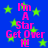 Blue background with green stars and pink text reading "I'm A Star Get Over It" repeated in a pattern