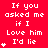 Red background with white pixelated text repeating 'If you asked me if I Love him I'd lie' and small white star symbols in a pattern