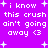 Purple background with white pixelated text reading 'i know this crush ain't going away <3' and scattered white plus signs.