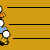 Animated contact sheet showing sequential frames of a yellow stick figure bowling with black balls on an orange background.