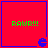 Four red square with blue borders display green text and a small blue icon, each showing identical content