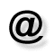 A series of nine @ symbol icons arranged in a , with varying degrees of motion blur and clarity