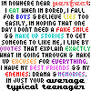 A static image of a wordwall with multicolored text on a black background, displaying repeated phrases about teenage life and social behavior.