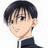 A 48x48 pixel buddy icon featuring a side-profile anime-style character with dark hair and glasses on the left, paired with "Anime IM" text in white pixelated font on black background on the right.