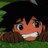 A 48x48 pixel buddy icon featuring a cartoon character's face on the left and text elements on the right, with visible pixelation and dithering effects.