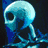 Six pixelated Halloween-themed images arranged in a , featuring a blue skeleton, glowing jack-o'-lantern, and text reading "This Is Halloween"