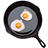 Pixelated image of a frying pan with two fried eggs on gray background, next to yellow pixel text reading "SCHOOL iz like IT STINKS TILL ITZ GONE!!" and "ROTTEN EGGS and poo".