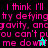 Pixelated text reads 'I think I'll try defying gravity, and you can't pull me down!' with a small star icon on black background and a larger star icon on cyan background.