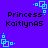 Pixelated icon with purple background displaying text and cyan square patterns in four corners.