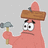 Pixelated cartoon character with pink body holding hammer and wooden plank on head against gray background, text reads "It may be stupid but its ALSO... DUMM." in black font.