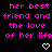 A static digital image displays repeated text and heart symbols on a black background with pink lettering.