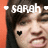 A person with dark hair and a black heart tattoo on their cheek appears in four with changing text overlays