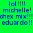 A static digital image displays repeated text phrases in blue pixelated font on a bright green background with no visible animation changes.