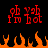 Red pixelated text 'ob fm yah bot' above orange flames on black background, with identical static appearance across observations.