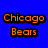 Blue background with orange text reading 'Chicago Bears Monsters of the Midway' and a large orange C logo above an orange bear graphic on dark blue.