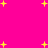 Static image of yellow pixelated stars scattered across a bright pink background with no visible text or additional elements.