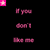 Pixelated text and star icons on black background with gray rectangle, displaying phrases in pink, blue, and purple hues.