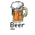 Pixelated icon set with five labeled items: beer mug, sausage on a stick, sauna building, Finnish flag with red map overlay, and person holding Finnish flag.