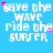 identical pixelated text phrases on a blue background with scattered pink stars