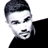 Static 48x48 pixel buddy icon showing a stylized grayscale portrait of a person with short dark hair and a black shirt against white background.