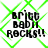 Green diamond lattice background with black text reading "BRITT BABII ROCKS!!" in four identical