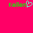 Green text 'Kellen' on bright pink background with a light blue heart symbol replacing the 'e' in the left instance.