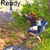 A pixelated outdoor scene with three figures near a stream, showing motion in the central figure's arm and head position across frames.