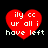 Red heart-shaped icon with white text reading 'ily cc ur all i have left' on black background, showing pixelated animation changes