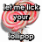 Pixelated image of a pink and white swirled lollipop with black text reading 'let me lick your lollipop' overlaid on the candy.