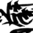 Black and white pixelated text on a white background, with overlapping characters forming an illegible phrase.