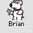 Pixelated cartoon dog with red collar holding green glass, multiple poses including speech bubbles and facial expressions.