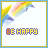 Animated contact sheet of 11 frames showing a dolphin leaping with rainbow trails and "BE HAPPY" text, each frame displaying slight variations in the rainbow's position and color intensity.