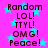 Pixelated text and cyan stars on a bright pink background, with no visible animation changes across observations.