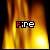 Animated fire background with pixelated text 'Fire' in red and white, displayed across showing flame motion