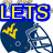 Blue and yellow football helmet icon with 'WV' logo, featuring text elements 'LETS', 'GO', and 'WVU' in bold lettering.