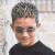 ~*Chris*~ appears in blue text on a yellow background below two pixelated images of people, one with short hair and sunglasses, the other with dark curly hair touching their face.